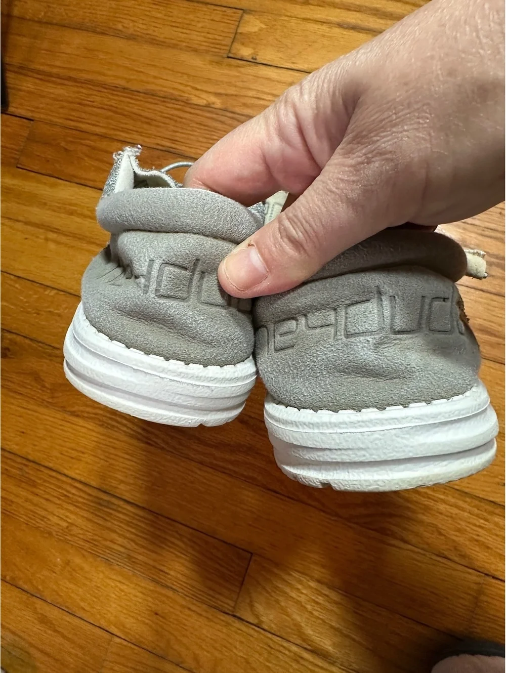 Hey Dude Shoes Funk Gray Mulit Wally Sox Men Size 8 Women’s 9.5